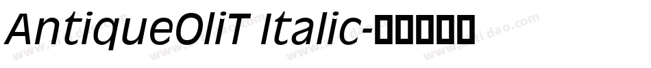 AntiqueOliT Italic字体转换